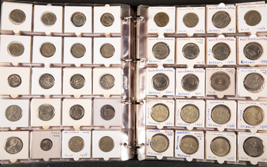 Collection in album with Australian coins starting from 1850, some...