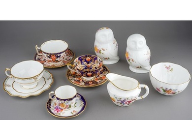 Collection of Royal Crown Derby porcelain to include 4 cups ...