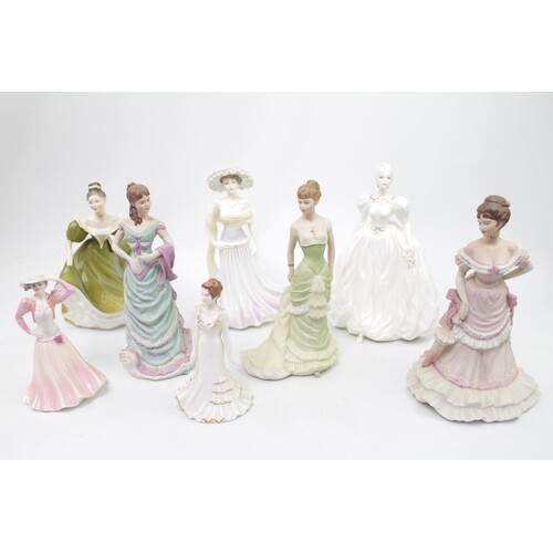 Collection of Royal Doulton & Coalport figurines inc. Ladies...