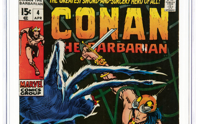 Conan the Barbarian #4 (Marvel, 1971) CGC FN/VF 7.0...