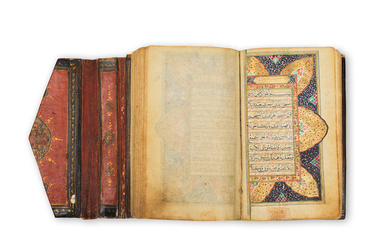 Coran enluminé, Inde du Nord, probablement Afghanistan XIXe siècle An...
