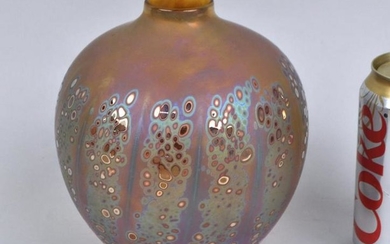 Craig Zweifel, "Oil Spot" Art Glass Vase