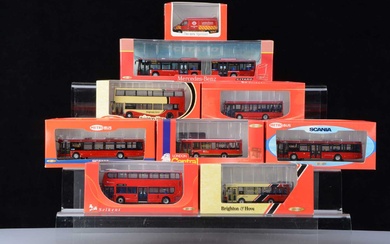 Creative Master Northcord 1:76 Scale London and Southern Double and Single Deck Buses