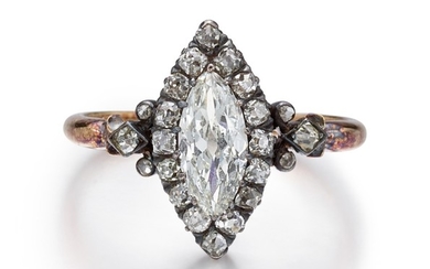 DIAMOND RING, MID TO LATE 19TH CENTURY | 鑽石戒指, 19世紀初中至後期