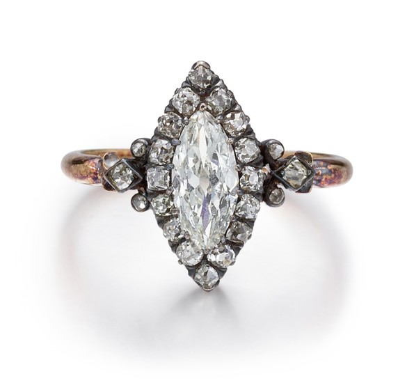 DIAMOND RING, MID TO LATE 19TH CENTURY | 鑽石戒指, 19世紀初中至後期