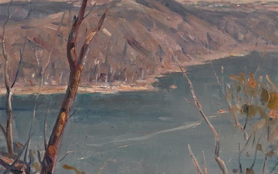 DORA TOOVEY (1898 - 1986) River Scene, 1973 oil on...
