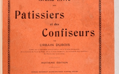 DUBOIS, Urbain 3 ouvrages. Paris Flammarion 20e s 1. La pâtisserie d'aujourd'hui renfermant 210 dessins...