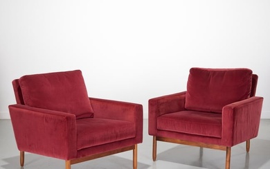 DWR, Pair "Raleigh" lounge chairs