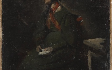 Dans le goût de Camille Jean-Baptiste Corot (1796-1875) Jeune Femme assise