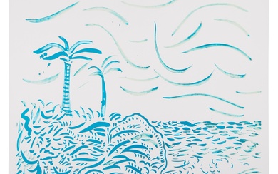 David Hockney Green Bora Bora