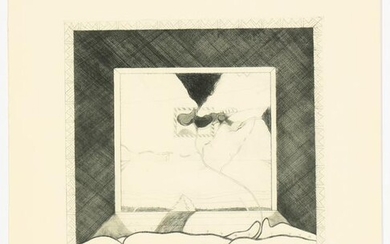 David Lynch (American, b. 1946) "Garden," etching
