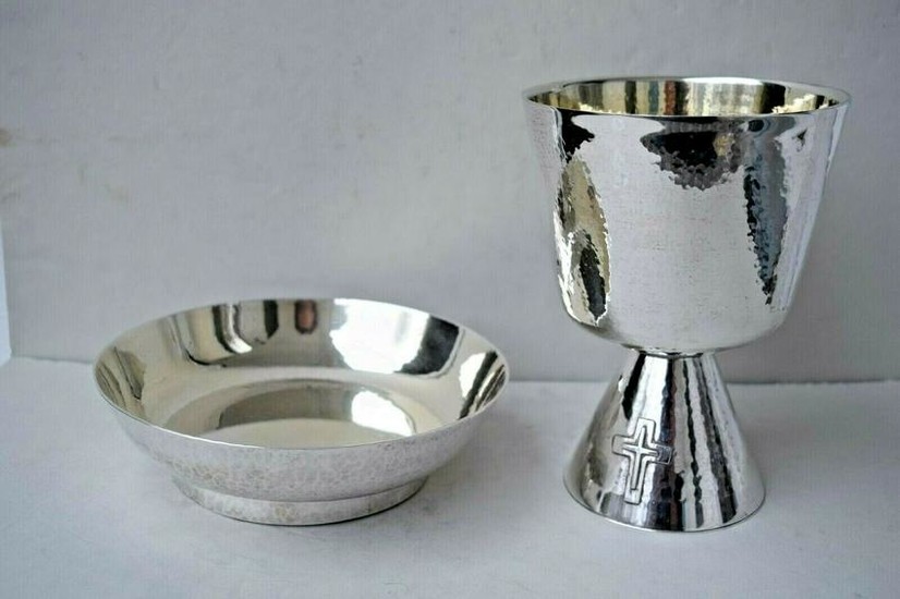Details about Antique All Sterling Silver Chalice &