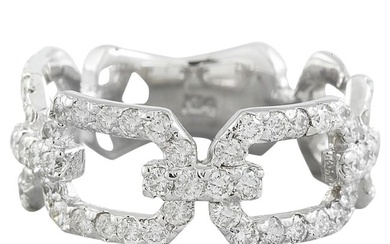 Diamond Ring: Beauty 14K White Gold