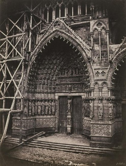 EDOUARD-DENIS BALDUS - Portal, Amiens Cathedral, 1855