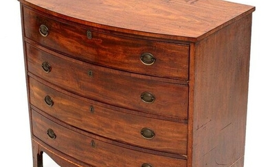 Early American Mahogany Bowfront Chest