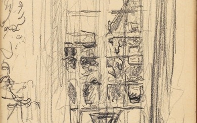Edouard Vuillard View from the Window Pencil Drawing