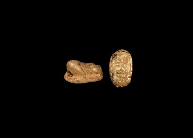 Egyptian Gold Frog Amulet for Amenhotep III
