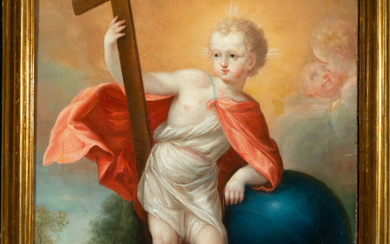 Enfant Jesus with the Cross, 18th century Italian school