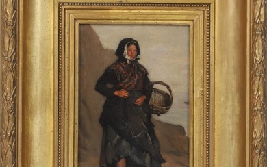Eugène FEYEN (1815-1908) "Jeune paysane bretonne"... - Lot 104 - Lux-Auction