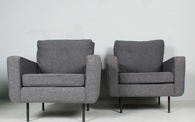 FLORENCE KNOLL for Knoll International. pair of armchairs/lounge chairs, model '25 BC'.