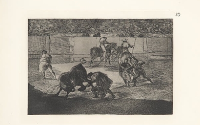 FRANCISCO DE GOYA Y LUCIENTES - Pepe Illo cutting the bull. 8th Ed. 1983 Bullfighting.