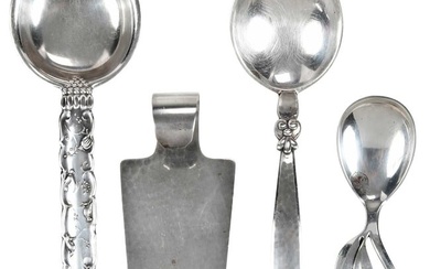 Four Continental Silver Serving Pieces