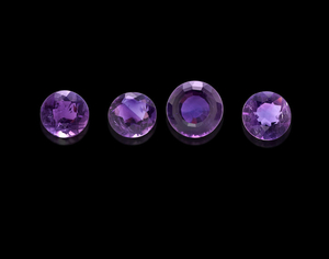 Four Faceted Amethysts