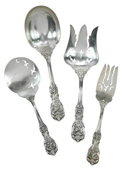 Four Francis I Sterling Serving Pieces