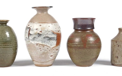 Four stoneware vases by Michael Whittaker White