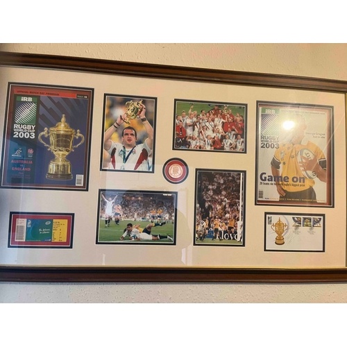 Framed Rugby World Cup 2003 England Winning Montage, With pr...