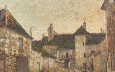 Francis Picabia (French, 1879-1953) - Cour de Ferme, Le Soir, Moret