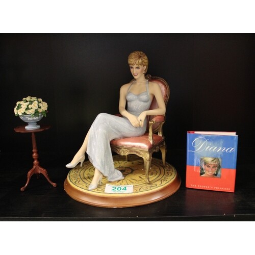 Franklin Mint Limited edition Resin Figure Diana Forever: bo...
