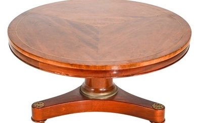 French Empire Round Pedestal Parlor Table