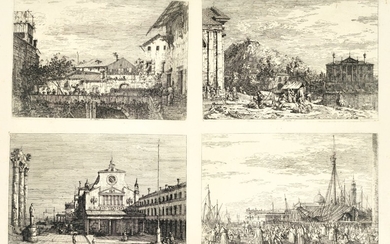 GIOVANNI ANTONIO CANAL, CALLED CANALETTO | VEDUTE: FOUR VIEWS (BROMBERG 20, 24, 26, 30)