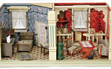 GOTTSCHALK nice small dollhouse room, width: 56 cm