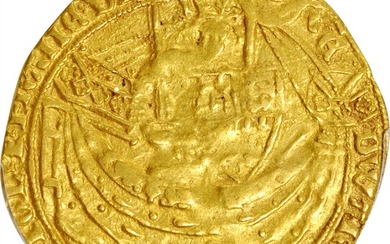 GREAT BRITAIN. Noble, ND (1356-61). London Mint; mm: Cross 3. Edward III. PCGS EF-40.
