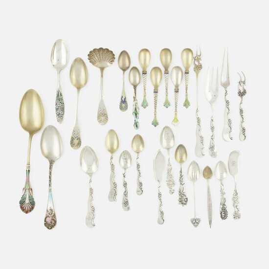 George W. Shiebler & Co., enameled spoons