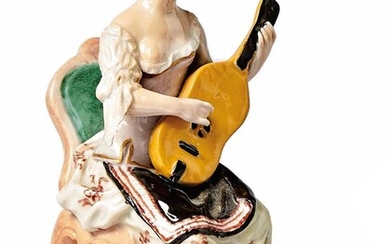 Gitarrenspielerin, Ludwigsburg, um 1765