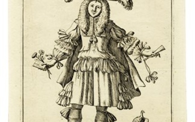 Giuseppe Maria Mitelli (Bologna, 1634 - 1718), Quindici tavole da Le ventiquattr'hore dell'humana felicit. 1675 ca
