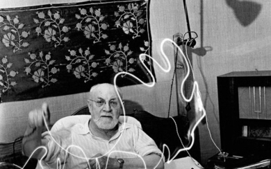 Gjon MILI (1904-1984) Henri Matisse dessinant…