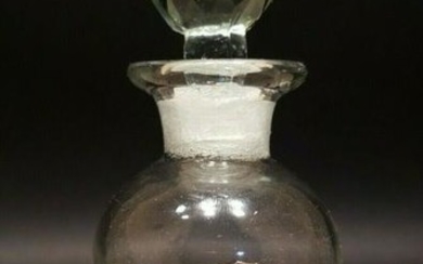 Glass French Eau De Cologne Small Bottle