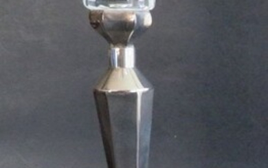 Godinger Crystal Lotus Flower Candle Holder 1980s
