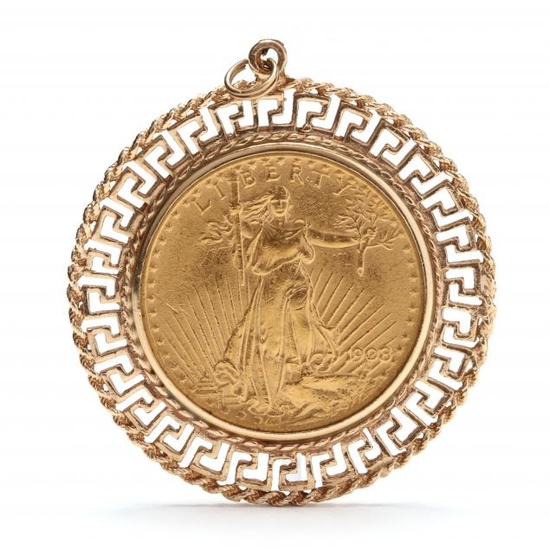 Gold Coin Pendant