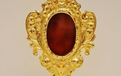 Gold Plated Reliquary for your Relic 11 1/2"Ht. +
