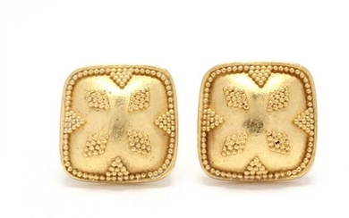 Gold Stud Earrings, Maya Niemans