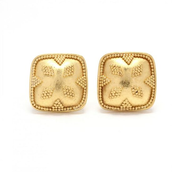 Gold Stud Earrings, Maya Niemans