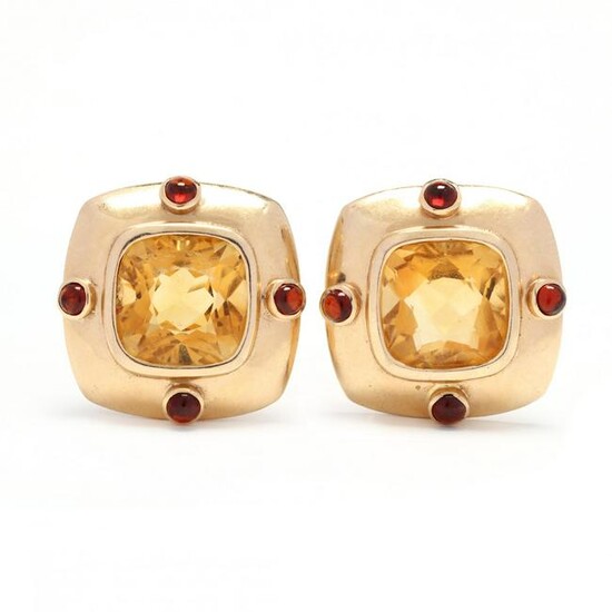 Gold and Gem-Set Earrings, David Yurman