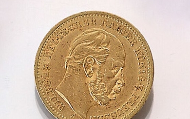 Gold coin, 20 Mark, German Reich, 1887...