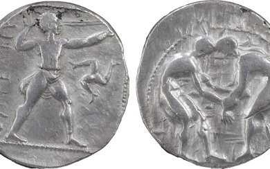 Greek Coins Pamphylia, Aspendus. 380-325 BC, AR Stater 10.69...