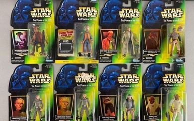 Group of 8 Kenner The Power of the Force Figures
